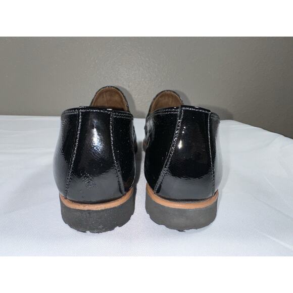 NWOT Paul Green Dara Patent Leather Croc Embossed Pointy Loafers Black US 6.5 - Picture 10 of 11